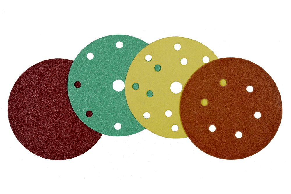 Hook-and-loop discs with holes