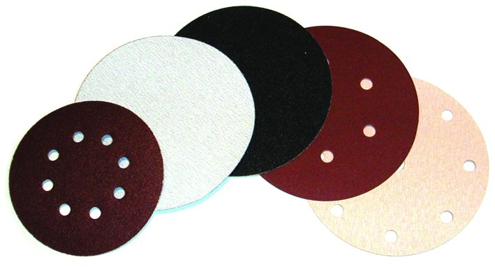 Paper abrasives: hook-and-loop discs, sheets and rolls