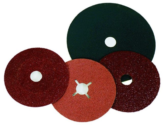Flexible abrasive fibre discs